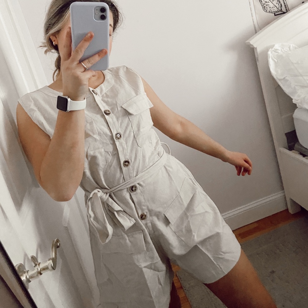Linen Romper - Picture 5 of 7